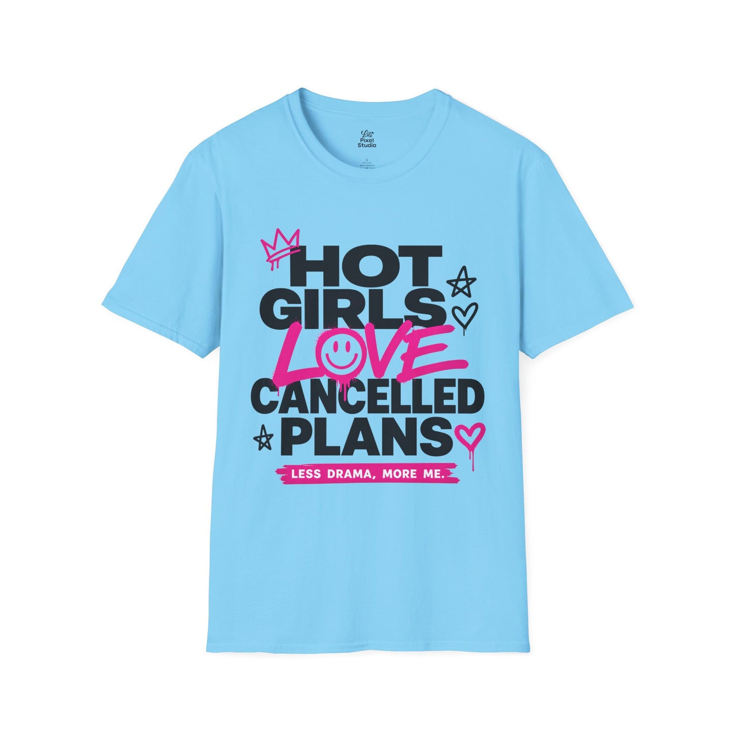 Hot Girls Love Cancelled Plans Shirt, Funny Introvert Womens Tee, Cozy Girl Aesthetic Shirt, Petty And Prosperous Graphic Tee