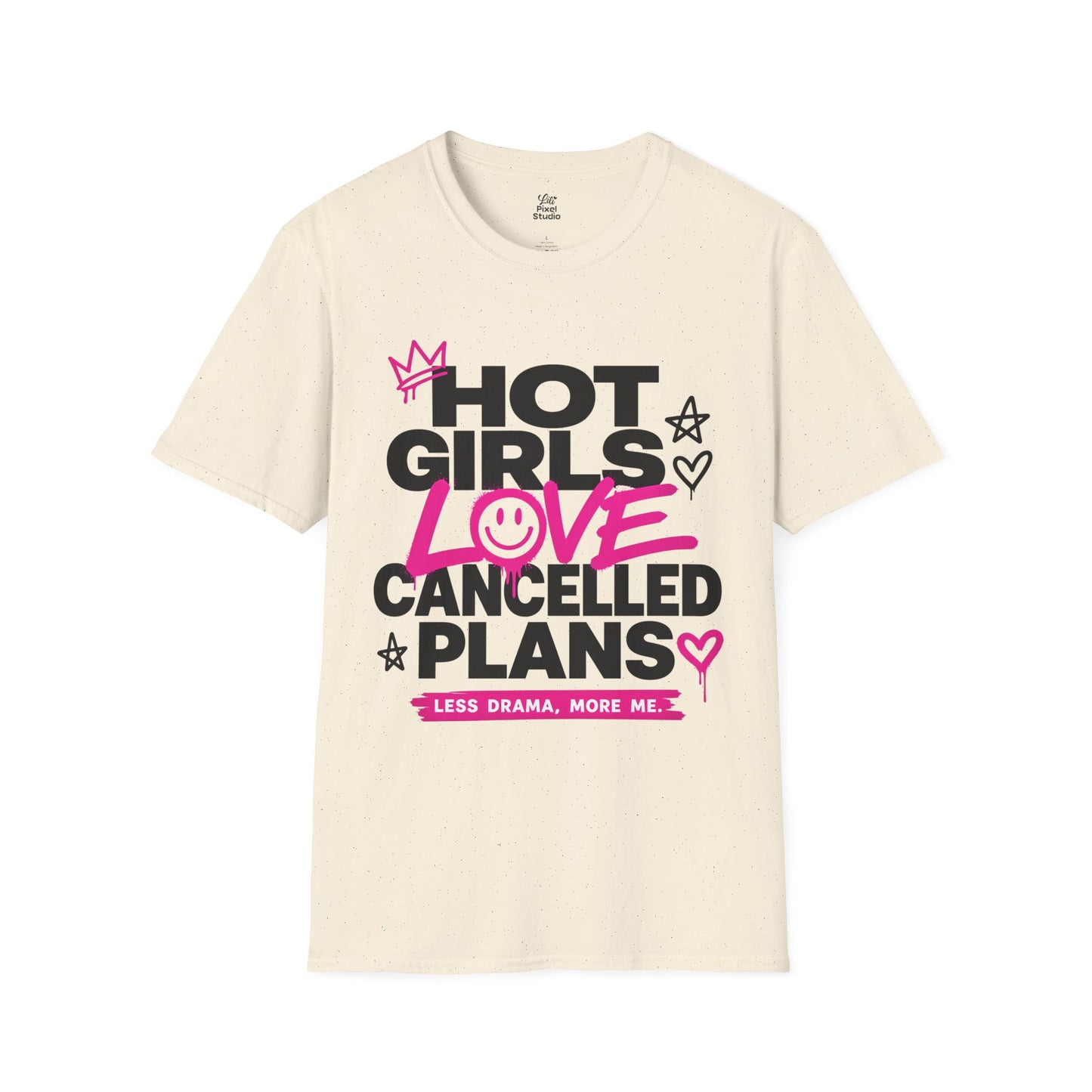 Hot Girls Love Cancelled Plans Shirt, Funny Introvert Womens Tee, Cozy Girl Aesthetic Shirt, Petty And Prosperous Graphic Tee