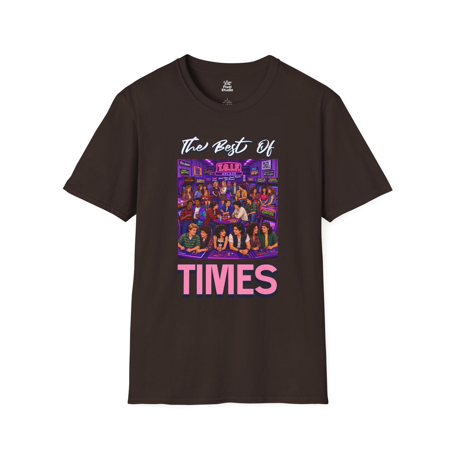 The Best Of Times Unisex Shirt, Retro Nostalgia Tee, 80s 90s Arcade Aesthetic T-Shirt, Vintage Friendship Gift