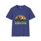 Blue Juice Survivor Gamer Unisex Shirt, Funny Gaming Logic Tee, Battle Royale Humor Shirt, FPS Gaming Gift, Retro Gamer T-Shirt