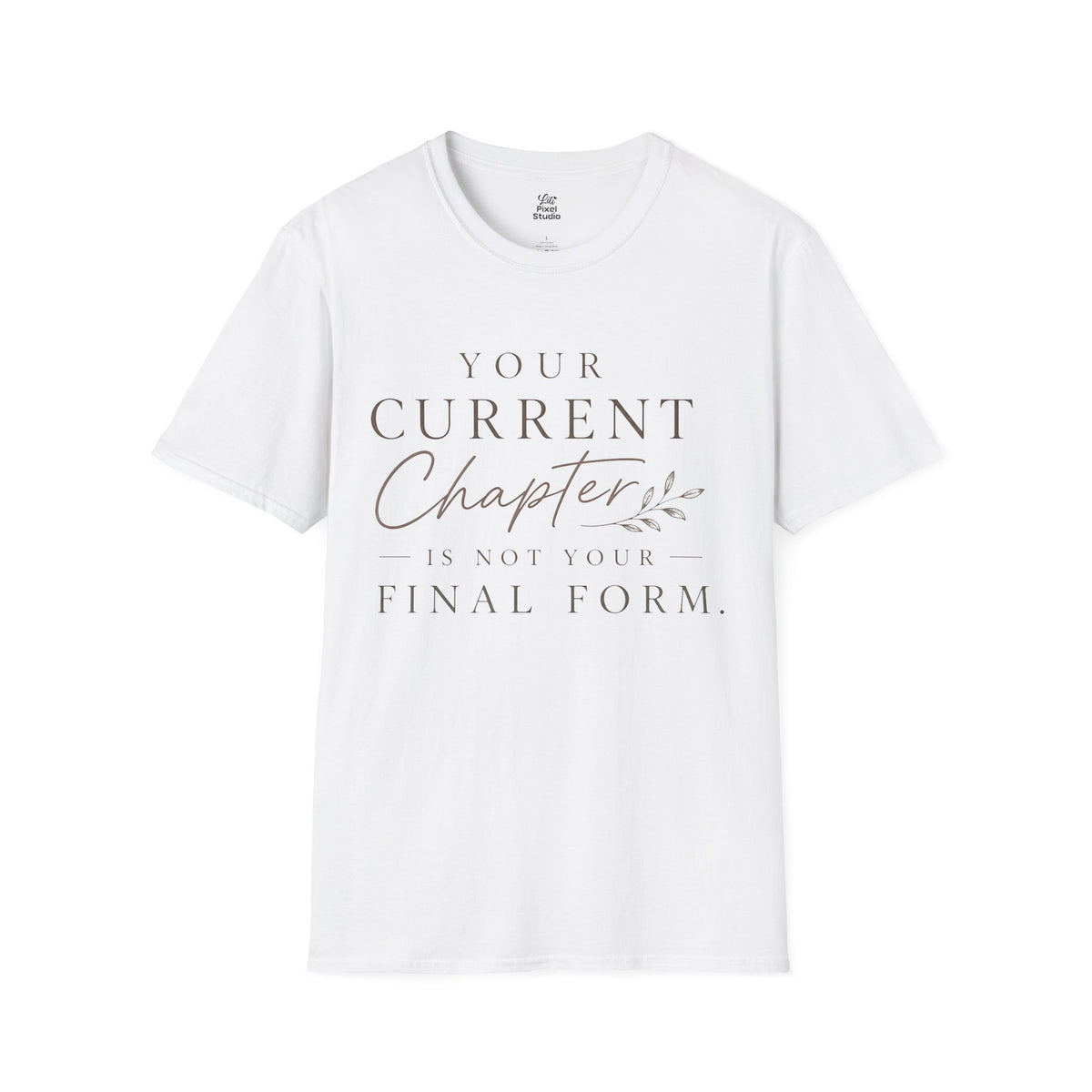 Your Current Chapter Is Not Your Final Form Shirt, Inspirational Unisex Tee, Motivational Shirt, Faith Inspired Gift, New Beginnings Tee
