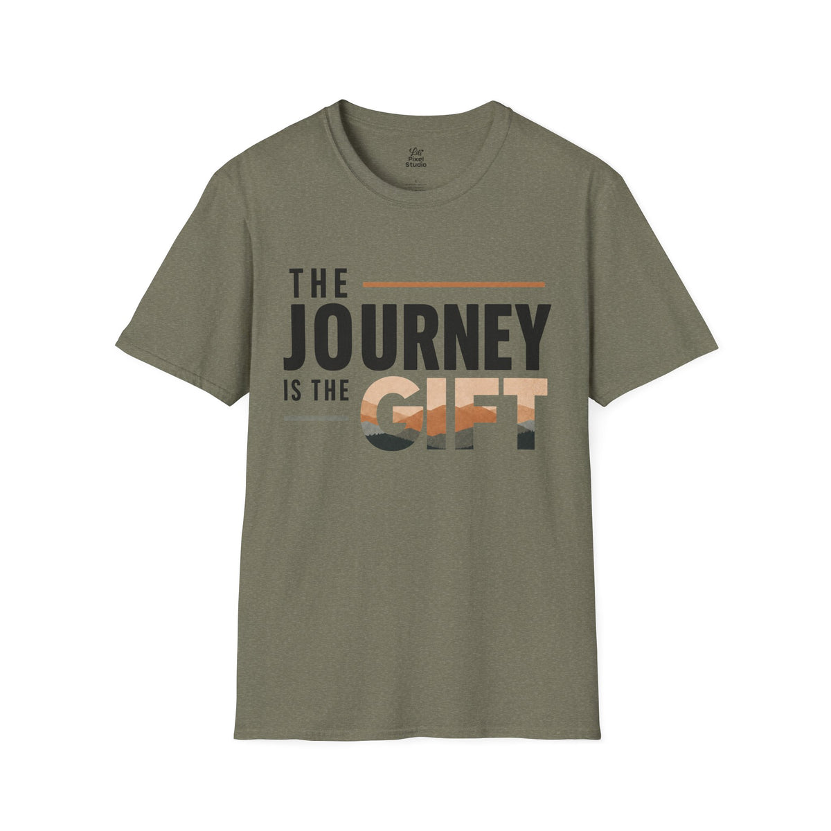 The Journey Is The Gift Shirt, Inspirational Unisex Tee, Motivational Shirt, Personal Growth Gift, Adventure T-Shirt, Encouragement Gift