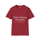 Think Happy Thoughts Or Catch These Hands Shirt, Funny Sarcastic Women's Tee, Petty And Prosperous Graphic T-Shirt