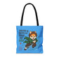 Breathe In Now Fetch Tote Bag, Anime Inspired Dog Tote, Cute Fox Warrior Bag, Funny Dog Lover Shopper Bag