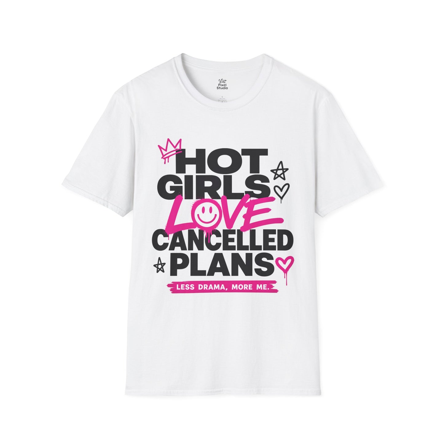 Hot Girls Love Cancelled Plans Shirt, Funny Introvert Womens Tee, Cozy Girl Aesthetic Shirt, Petty And Prosperous Graphic Tee