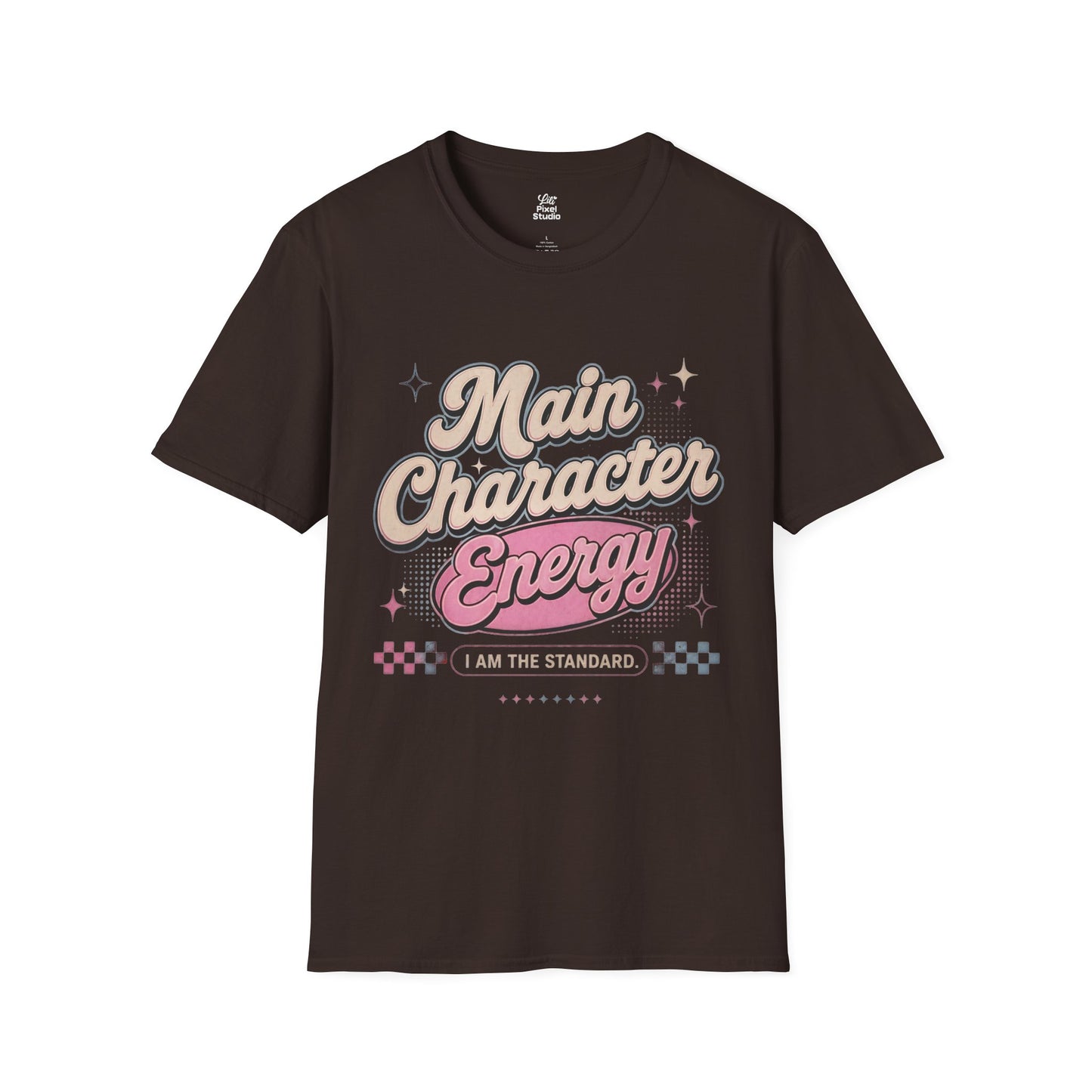 Main Character Energy Shirt, Retro Aesthetic Womens Tee, Confidence Quote Shirt, Self Love Graphic Tee, Trendy Vintage Style Top