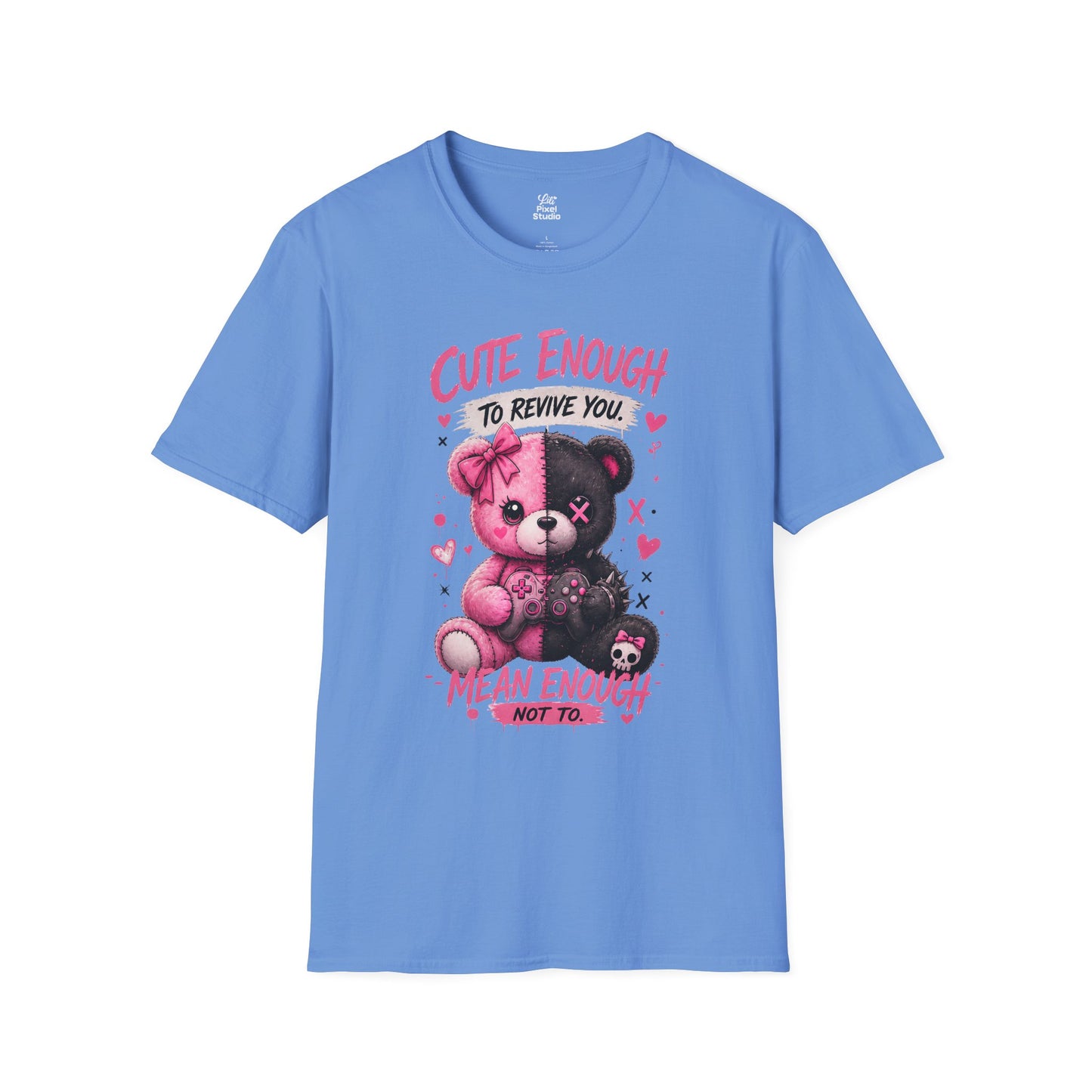 Cute Enough To Revive You Womens Shirt, Gamer Girl Tee, Kawaii Goth Gaming Shirt, Cute Pink Anime Gamer Gift