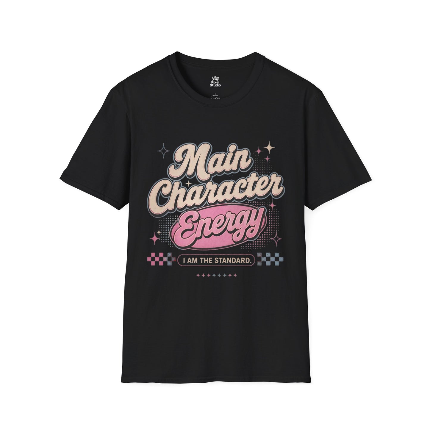 Main Character Energy Shirt, Retro Aesthetic Womens Tee, Confidence Quote Shirt, Self Love Graphic Tee, Trendy Vintage Style Top