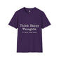 Think Happy Thoughts Or Catch These Hands Shirt, Funny Sarcastic Women's Tee, Petty And Prosperous Graphic T-Shirt