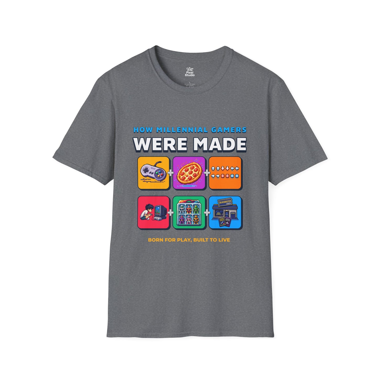 How Millennial Gamers Were Made Unisex Shirt, Retro Gaming Tee, Nostalgic Gamer T-Shirt, Funny Pixel Art Gift