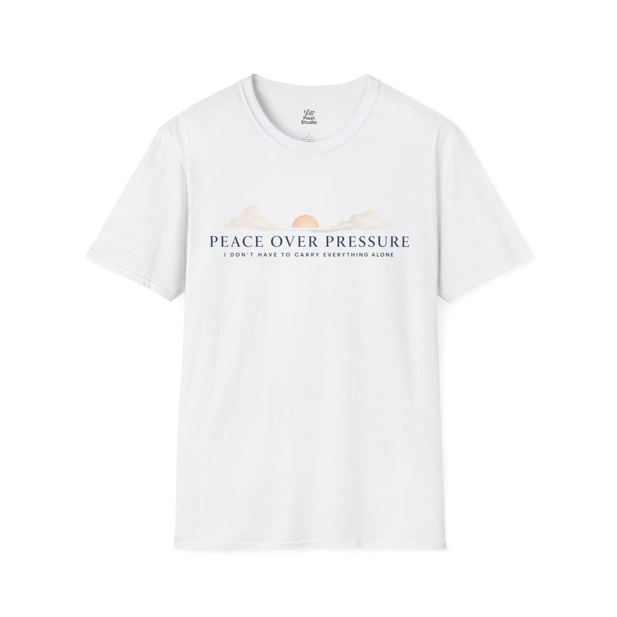 Peace Over Pressure Shirt, Christian Inspirational Unisex Tee, Faith Based Shirt, Encouragement Gift, Christian T-Shirt, Positive Message Tee