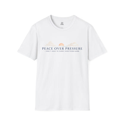 Peace Over Pressure Shirt, Christian Inspirational Unisex Tee, Faith Based Shirt, Encouragement Gift, Christian T-Shirt, Positive Message Tee