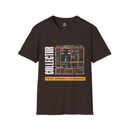 Collector Shirt, Its Not Hoarding If Its Organized Unisex Tee, Retro Gamer Gift, Funny Collector T-Shirt