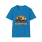 Blue Juice Survivor Gamer Unisex Shirt, Funny Gaming Logic Tee, Battle Royale Humor Shirt, FPS Gaming Gift, Retro Gamer T-Shirt