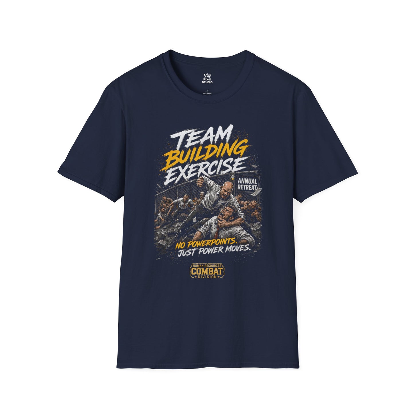 Team Building Exercise Unisex Shirt, Funny Office Humor Tee, Corporate MMA Shirt, HR Combat Division Gift for Coworkers & Managers