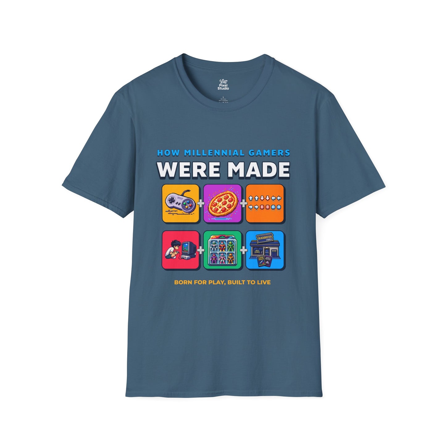 How Millennial Gamers Were Made Unisex Shirt, Retro Gaming Tee, Nostalgic Gamer T-Shirt, Funny Pixel Art Gift