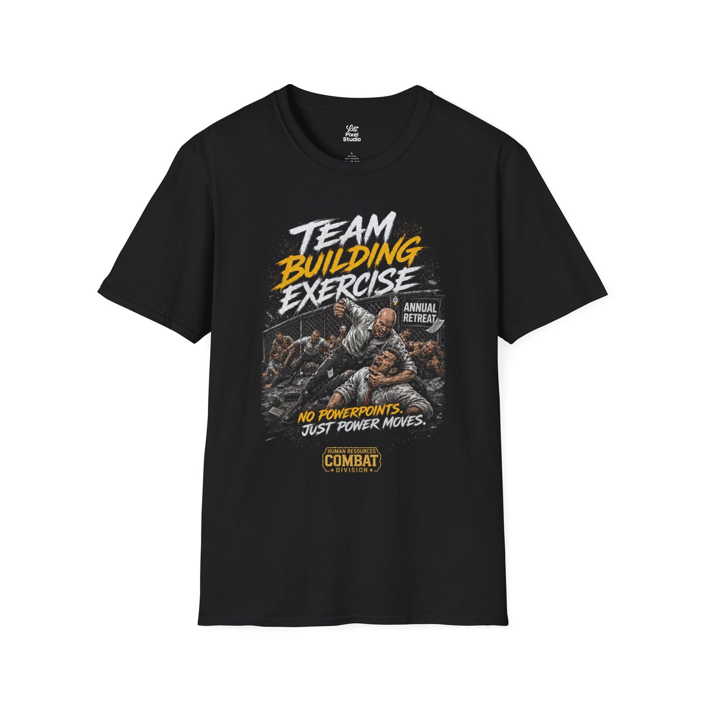 Team Building Exercise Unisex Shirt, Funny Office Humor Tee, Corporate MMA Shirt, HR Combat Division Gift for Coworkers & Managers