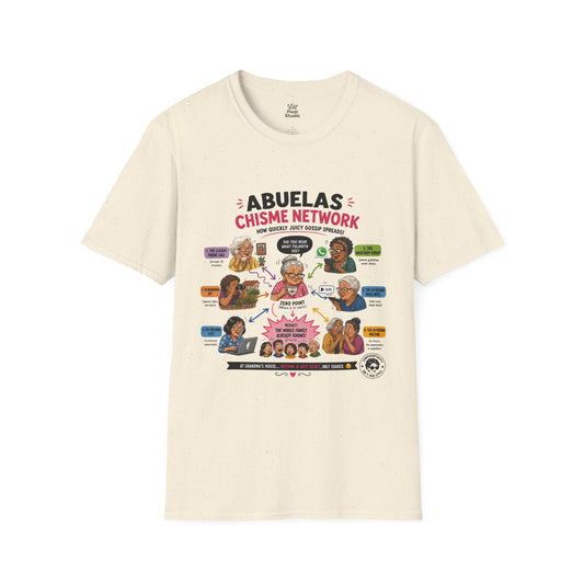 Abuelas Chisme Network Women's T-Shirt | Spanish Grandma Funny Humor Joke Latin Gossip Graphic Tee