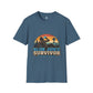 Blue Juice Survivor Gamer Unisex Shirt, Funny Gaming Logic Tee, Battle Royale Humor Shirt, FPS Gaming Gift, Retro Gamer T-Shirt