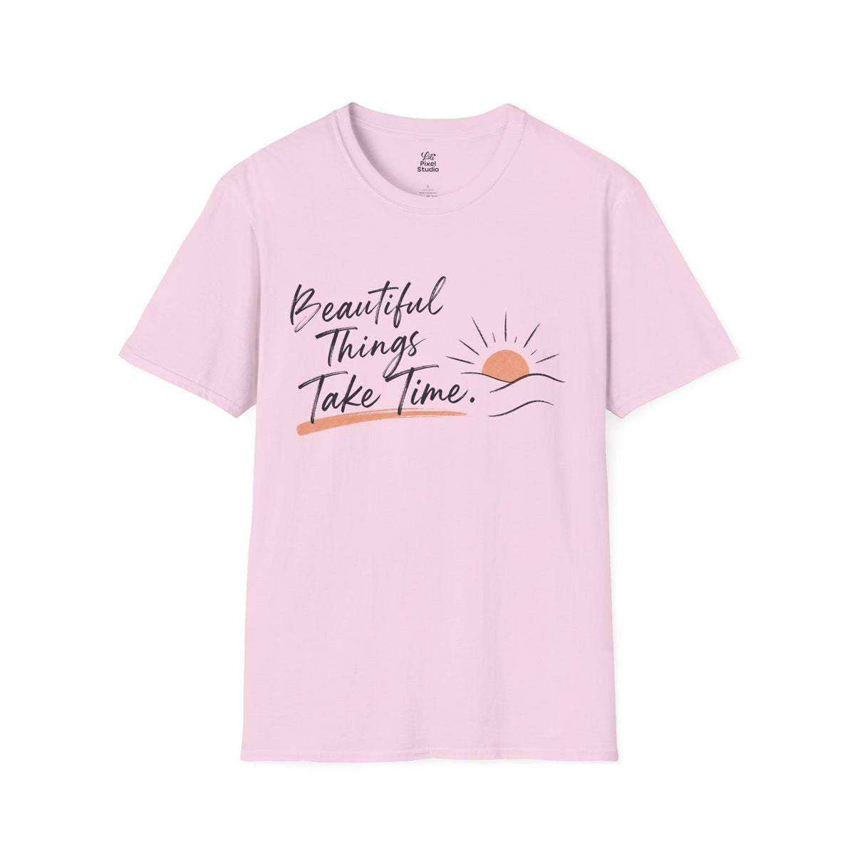 Beautiful Things Take Time Shirt, Inspirational Unisex Tee, Christian Encouragement Shirt, Faith Based Gift, Personal Growth T-Shirt