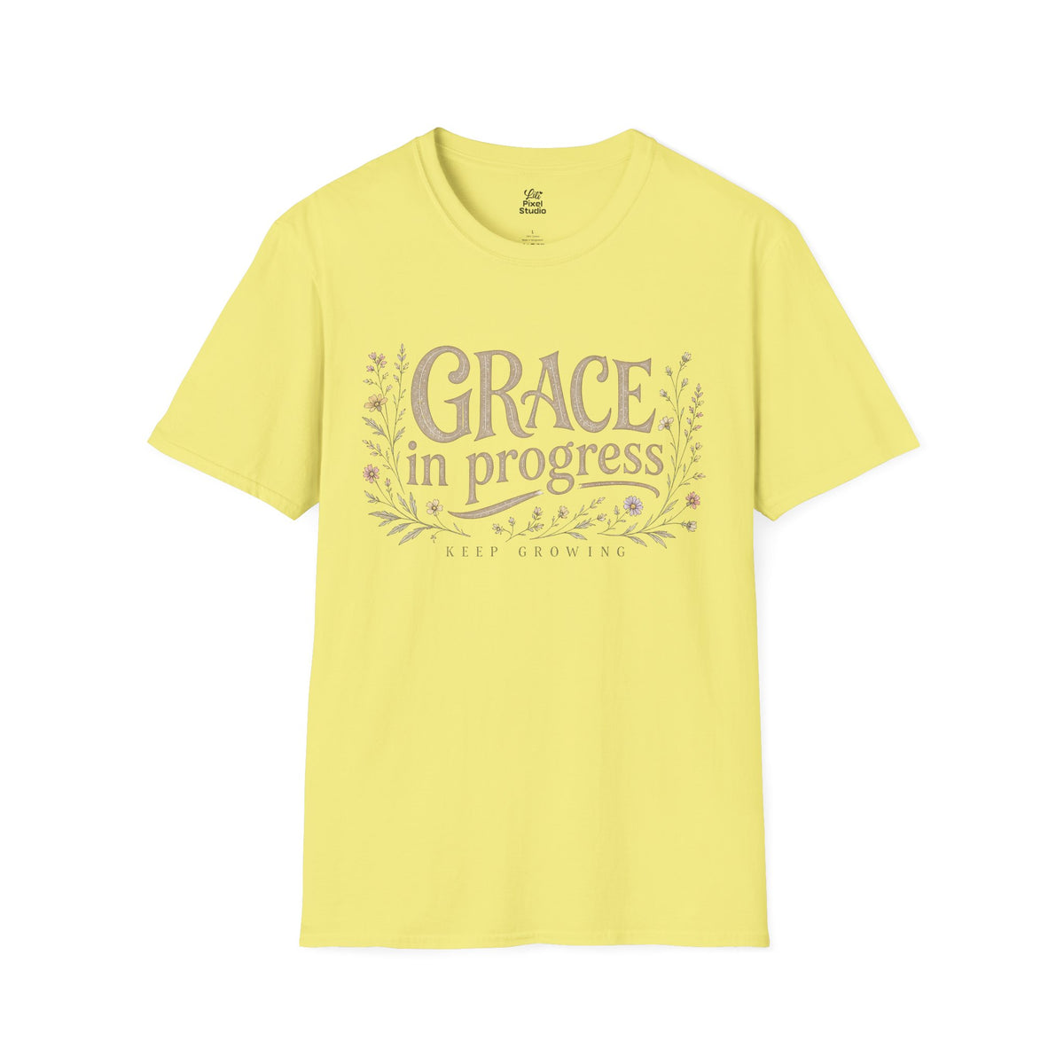 Grace In Progress Shirt, Keep Growing Christian Tee, Faith Based Unisex Shirt, Inspirational Christian Gift, Encouragement T-Shirt