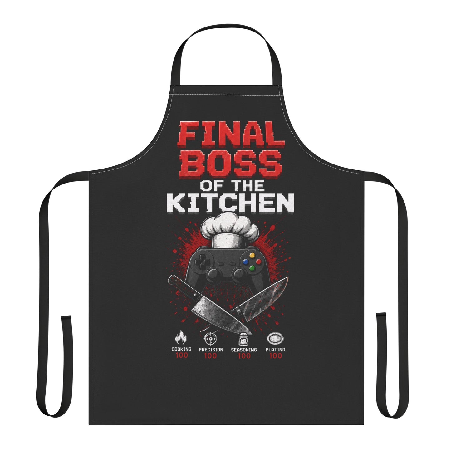 Final Boss of the Kitchen Apron, Funny Gamer Cooking Apron, Video Game Chef Apron, BBQ Gift for Gamers