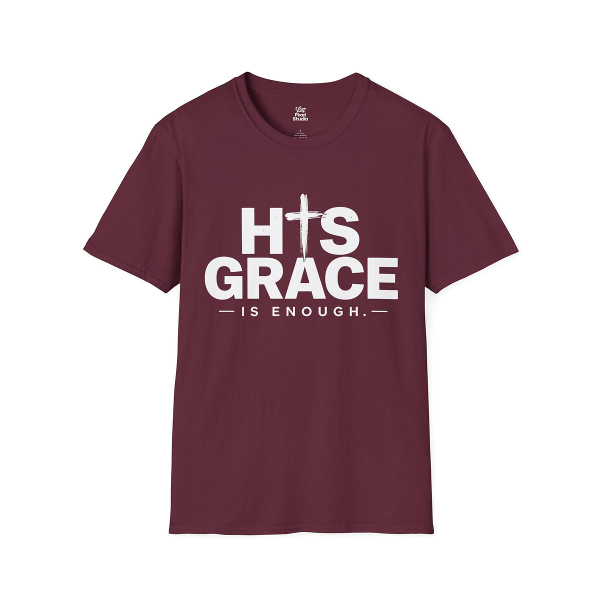 His Grace Is Enough Christian Shirt, Faith Based T-Shirt, Christian Cross Tee, Grace Shirt, Inspirational Unisex Religious Gift
