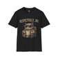 Respectfully No Cat, Unisex T-Shirt | Grumpy Cat with Coffee Graphic Funny Sarcastic Joke Shirt