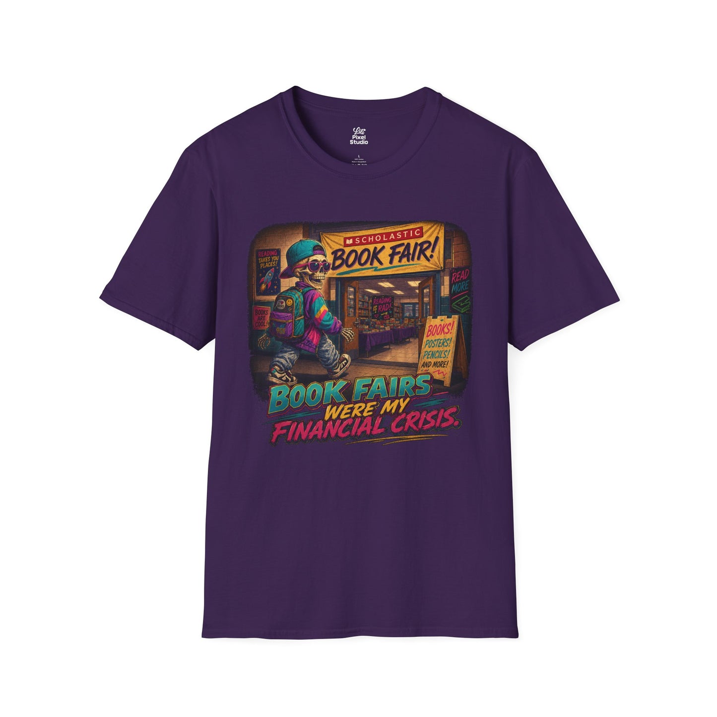 Book Fairs Were My Financial Crisis, Retro School Nostalgia Shirt, 90s Mens Tee, Millennial Gift