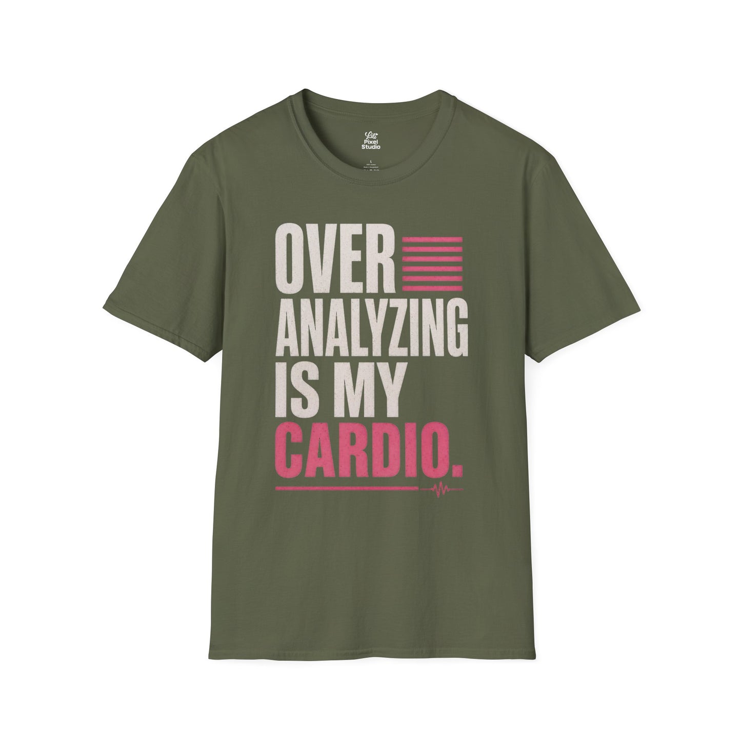 Over Analyzing Is My Cardio Unisex T-Shirt | Funny Psychology Anxiety Quote Tee Self Care Apparel