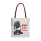 Nothing Is Lost Dog Tote Bag, Funny Dark Anime Inspired Tote, Spooky Cute Dog Lover Bag, Goth Puppy Shopper