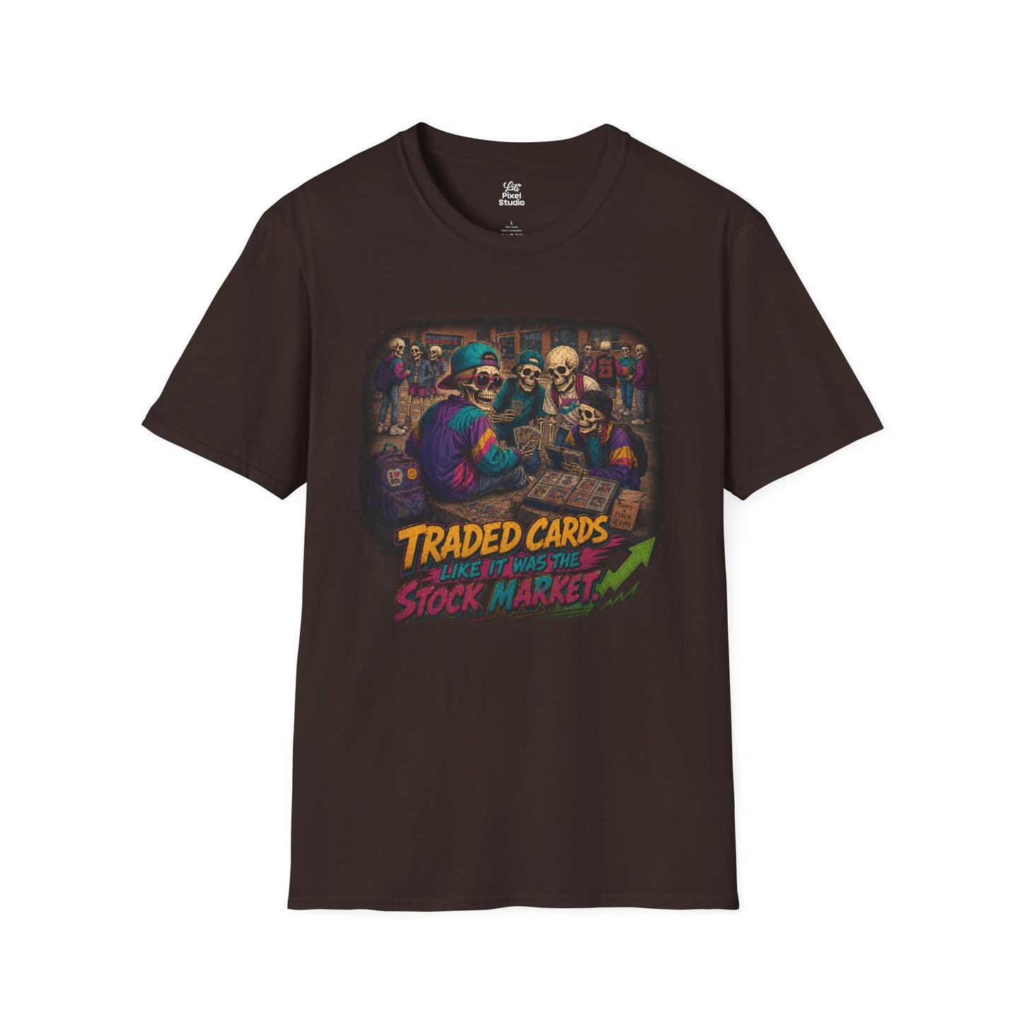Traded Cards Like It Was The Stock Market, Retro Collectible Nostalgia Shirt, 90s Mens Tee, Millennial Gift