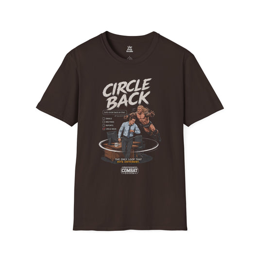 Circle Back Shirt, Funny Office Humor Unisex Tee, Corporate Wrestling Shirt, HR Combat Division Gift for Coworkers & Managers
