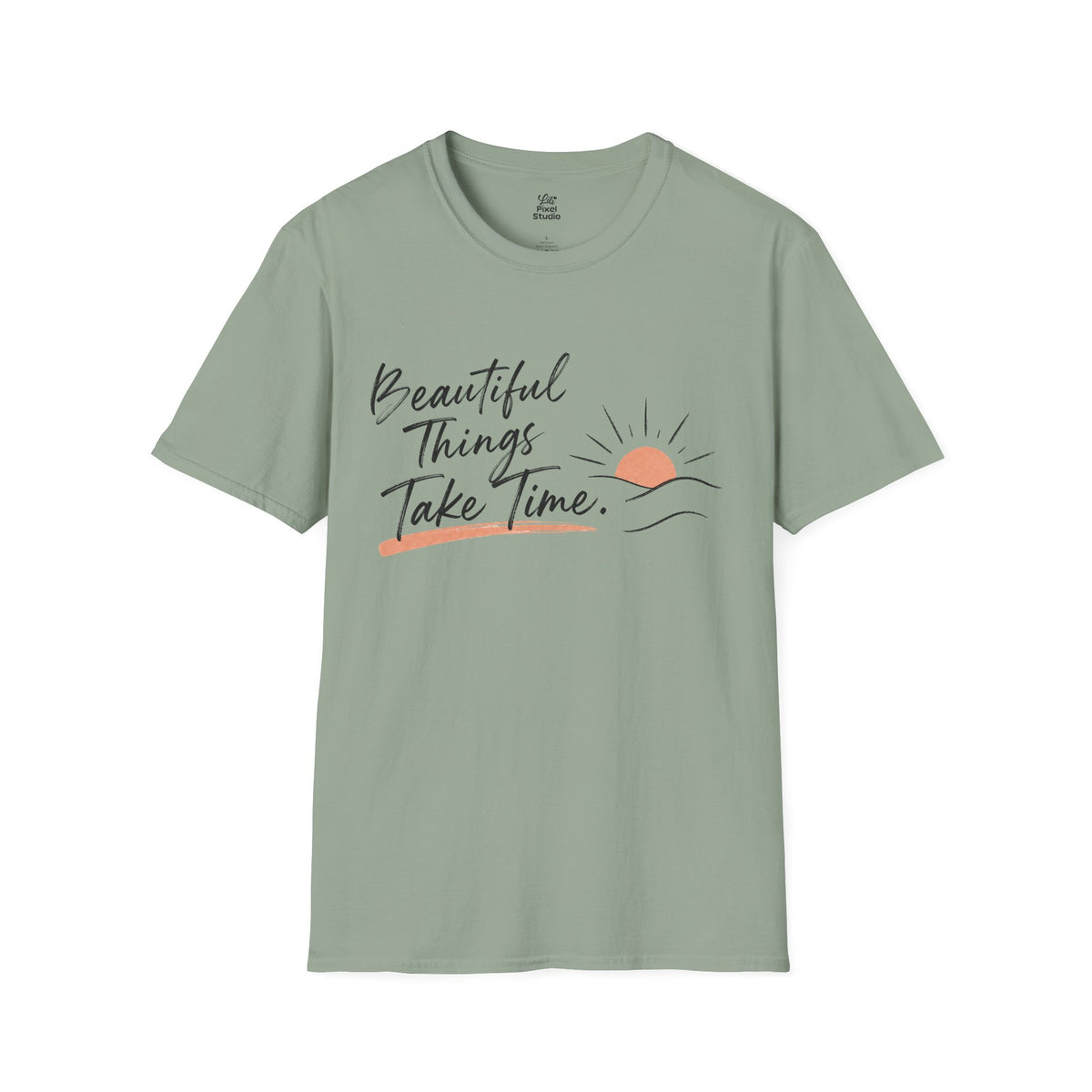 Beautiful Things Take Time Shirt, Inspirational Unisex Tee, Christian Encouragement Shirt, Faith Based Gift, Personal Growth T-Shirt