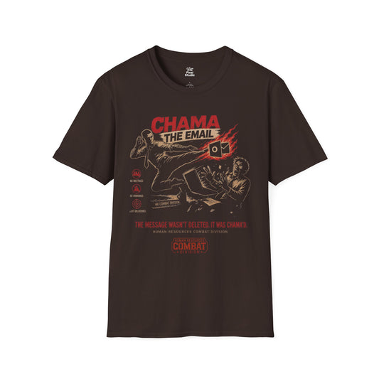 Chama The Email Shirt, Funny Office MMA Meme Unisex Tee, Corporate Humor T-Shirt, Burnout Survivor Work Gift for Coworkers