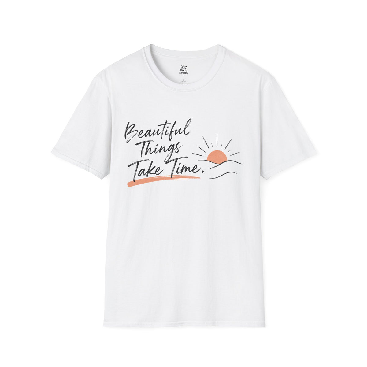 Beautiful Things Take Time Shirt, Inspirational Unisex Tee, Christian Encouragement Shirt, Faith Based Gift, Personal Growth T-Shirt