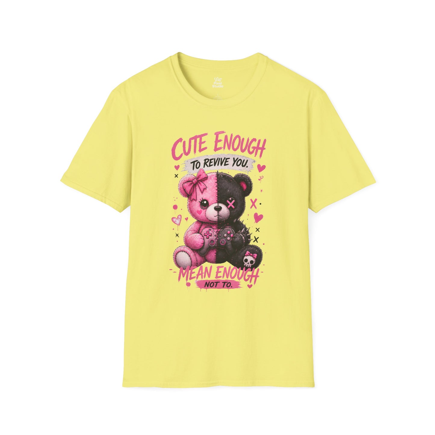 Cute Enough To Revive You Womens Shirt, Gamer Girl Tee, Kawaii Goth Gaming Shirt, Cute Pink Anime Gamer Gift
