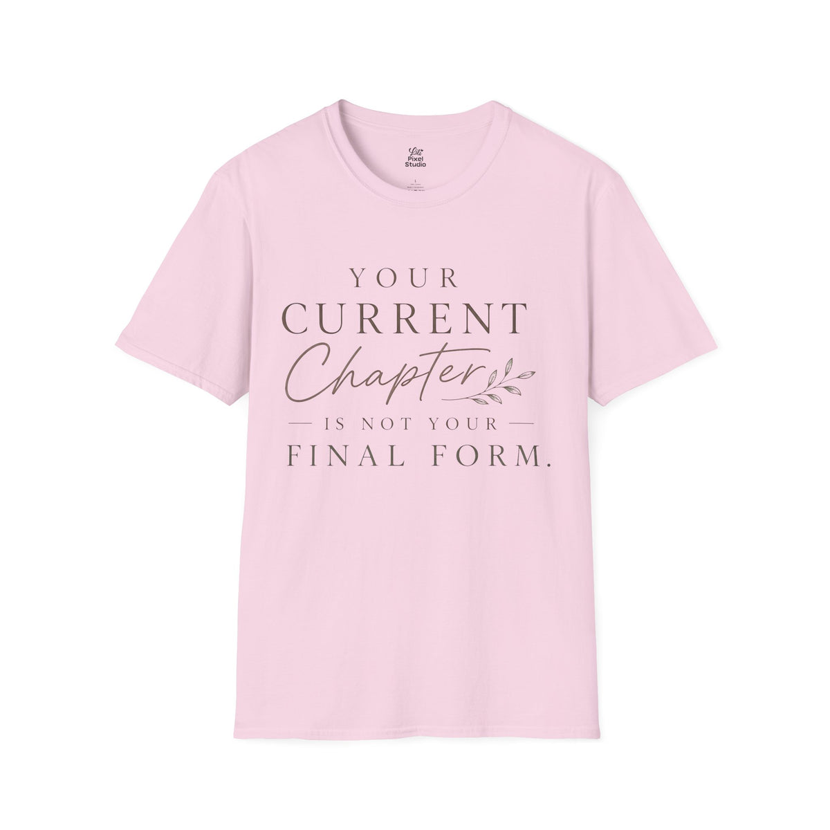 Your Current Chapter Is Not Your Final Form Shirt, Inspirational Unisex Tee, Motivational Shirt, Faith Inspired Gift, New Beginnings Tee