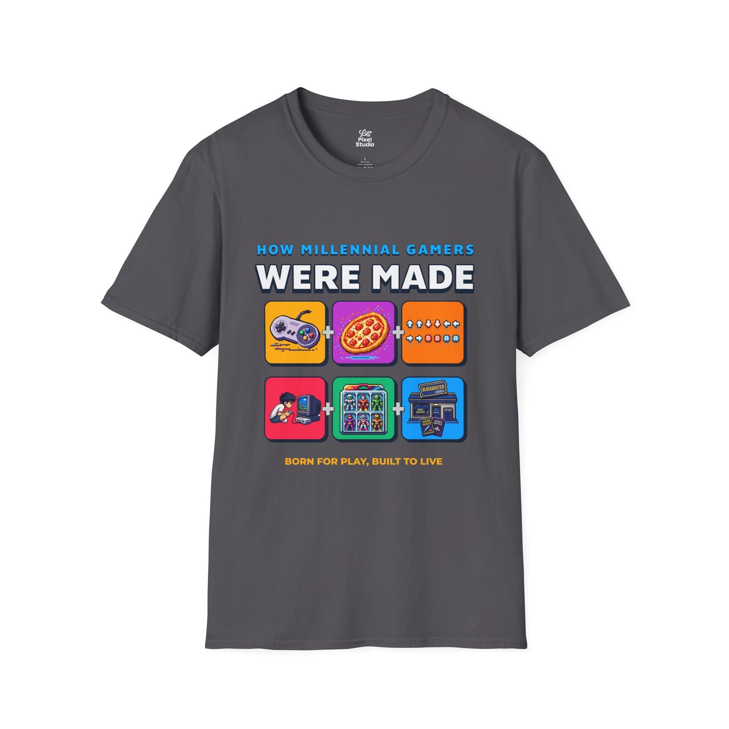 How Millennial Gamers Were Made Unisex Shirt, Retro Gaming Tee, Nostalgic Gamer T-Shirt, Funny Pixel Art Gift