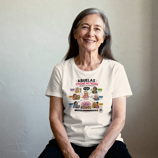 Abuelas Chisme Network Women's T-Shirt | Spanish Grandma Funny Humor Joke Latin Gossip Graphic Tee