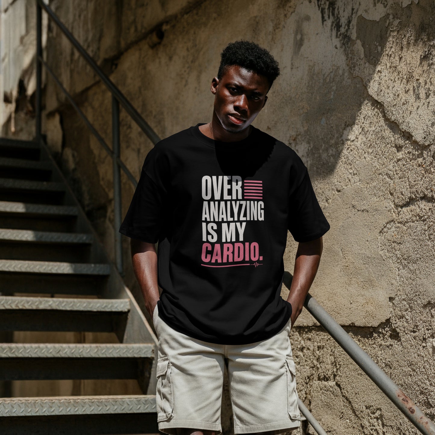 Over Analyzing Is My Cardio Unisex T-Shirt | Funny Psychology Anxiety Quote Tee Self Care Apparel