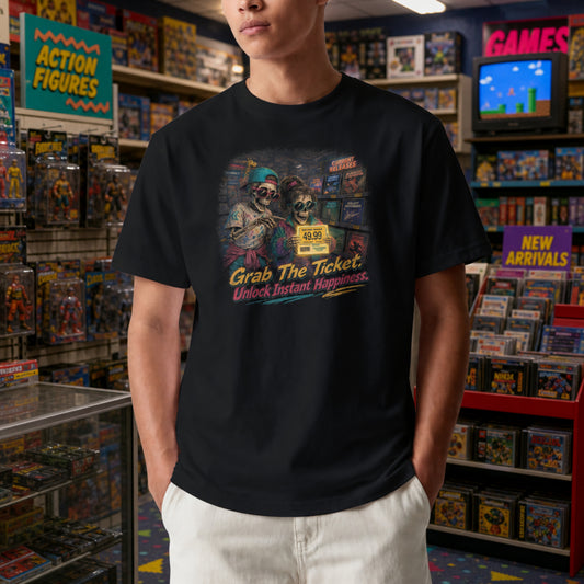 Retro Gaming Nostalgia Shirt, 90s Gamer Mens Tee, Video Game Store Memories, Millennial Gamer Gift, Arcade Kid Shirt