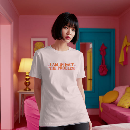 I Am In Fact The Problem Womens Shirt, Funny Self Aware Tee, Petty And Prosperous Shirt, Sarcastic Graphic Tee For Women