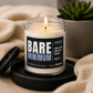 Bare Minimum Candle, Unscented Soy Wax Candle, Funny Minimalist Candle Gift, Sarcastic Self Care Gift, 9oz Clear Jar Candle