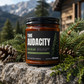The Audacity Candle, Fresh Balsam Soy Candle, Funny Pine Candle Gift, Sarcastic Candle, 9oz Amber Jar Scented Candle