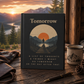 Tomorrow Hardcover Journal, Funny Procrastination Notebook, Vintage Mountain Lined Journal, Gift for Writers & Dreamers