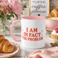 I Am In Fact The Problem Mug, Funny Pink Coffee Mug, Sarcastic Accent Mug, Self Aware Gift, Cute Coworker Mug