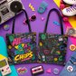 All That and a Bag of Chips Tote Bag, 90s Nostalgia Tote, Retro Neon Shopper Bag, Funny Everyday Carry Bag