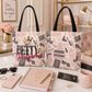 Pretty and Prosperous Tote Bag, Glam Boss Girl Tote, Pink Motivational Shopper Bag, Cute Everyday Work Tote