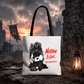 Nothing Is Lost Dog Tote Bag, Funny Dark Anime Inspired Tote, Spooky Cute Dog Lover Bag, Goth Puppy Shopper